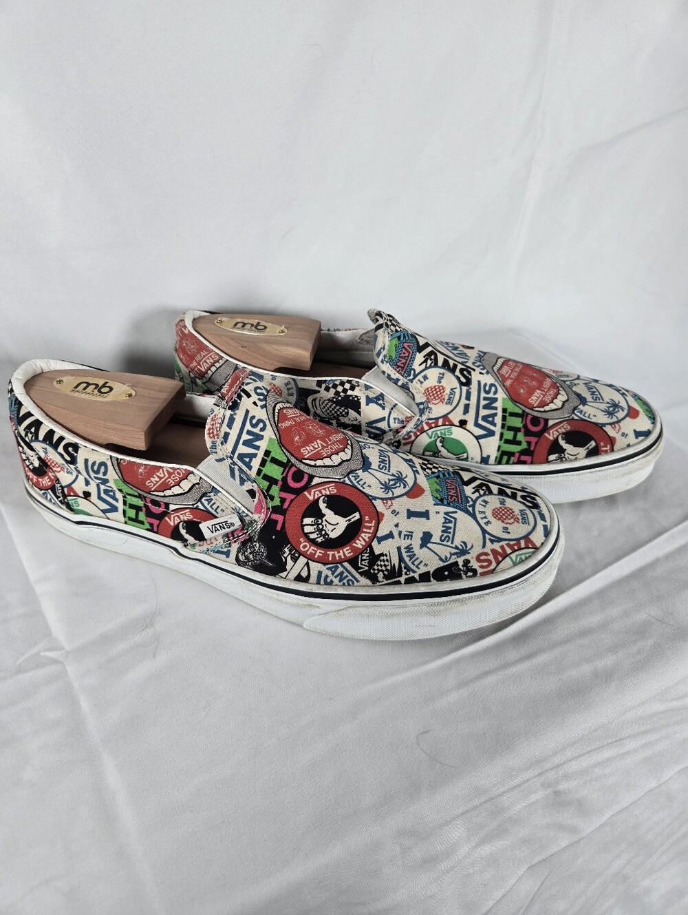 Vans Classic Slip-On Stickers Collage Shoes | Men’s 10